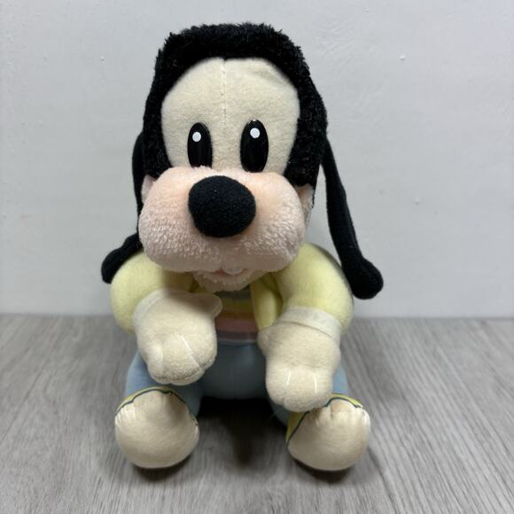 Vintage Pink Baby Minnie Mouse Crawling Plush Stuffed Animal Goofy 1984 - Picture 8 of 13